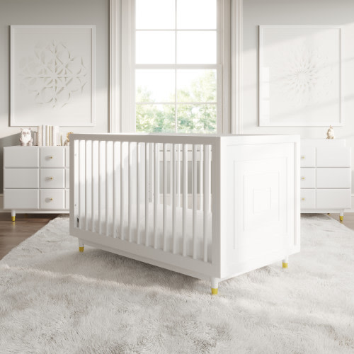Little Seeds Aviary 3-in-1 Convertible Crib - White