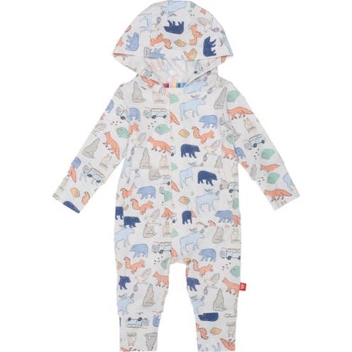 RV There Yet Magnetic Hooded Romper, 12-18M