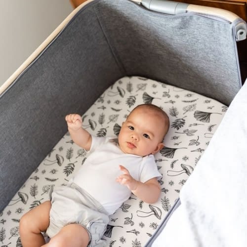 100% cotton fitted bassinet sheets 34.5 x 20.5 inches