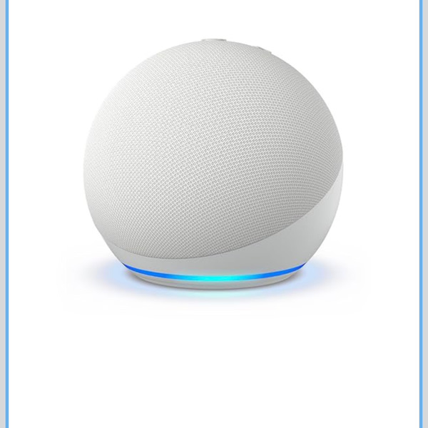 Amazon Echo Dot (newest model) - Vibrant sounding speaker, Designed for Alexa+, Great for bedrooms, dining rooms and offices, Glacier White