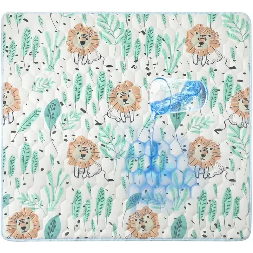 Play Mat, Baby Play Mat, 50'' x 50'' Play Mat for Playpen, Play Mat for Babies 0-6 Months, Waterproof Non-Slip One-Piece Crawling Playpen Mat