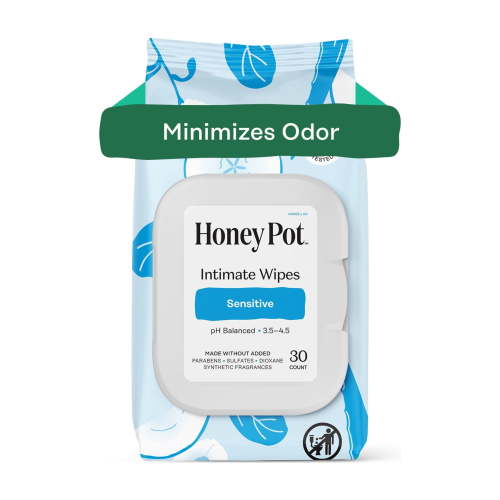 The Honey Pot, Intimate Wipes, Sensitive 30 Count, pH Balanced