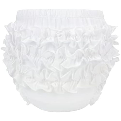 Durio Baby Bloomers for Toddler Girls Ruffle Diaper Covers for Girls Cute Cotton Baby Girl Shorts