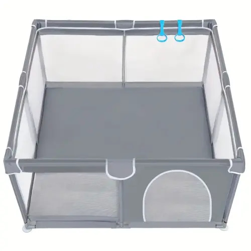 baby playpen play pen for kids activity center large for indoor and outdoor sturdy safety baby fence with soft breathable mesh for toddler as halloween chrismas gift 50 inch 50 inch grey | temu Temu