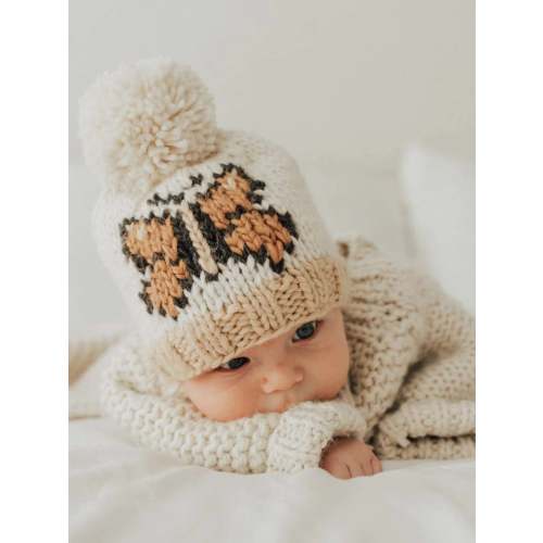 Butterfly Knit Pom Hat