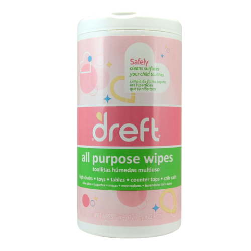 Dreft All Purpose Cleaning Wipes Baby Essentials, Surface Cleaning Supplies, 70 Count