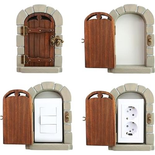 Wooden Interior Outlet Switch Covers - A Premium Accessory that Protects Children and Creates a Fairy-tale Atmosphere (No.6)