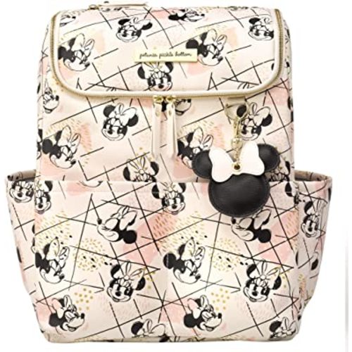 Petunia Pickle Bottom Method Backpack | Baby Bag | Baby Diaper Bag for Parents | Baby Backpack Diaper Bag | Stylish Backpack Modern Parents | Shimmery Minnie Mouse