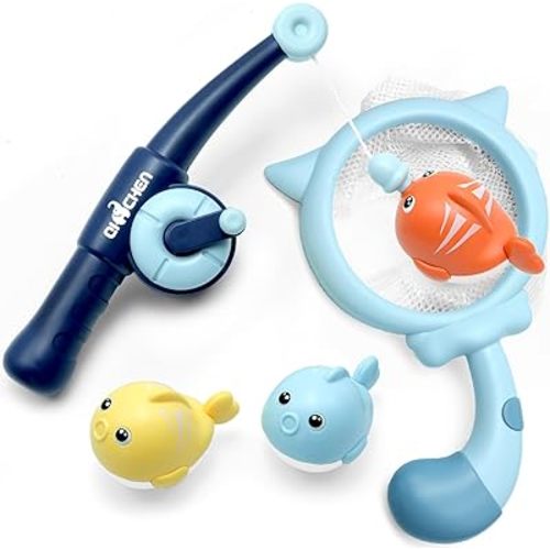 Magnetic Fishing Game Set for Toddlers, Baby Bath Toy for Bathtub, Pool and Beach Fun