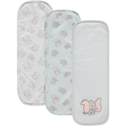 Disney Baby Burp Cloths 3 Pack – 100% Cotton – Mickey Mouse, Minnie Mouse, Winnie The Pooh, Dumbo – Soft & Absorbent Newborn Essentials for Boys & Girls