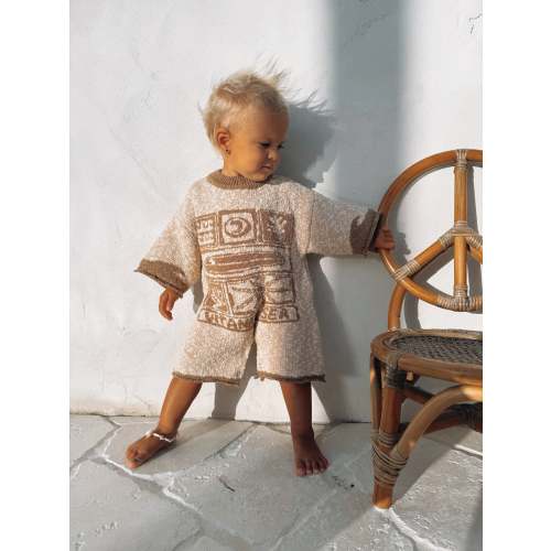 Vitamin Sea chunky knit speckled jumpsuit