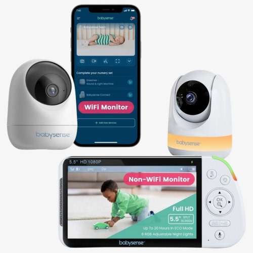 Babysense Full HD Baby Monitor with Camera and Audio & Bonus WiFi Secu