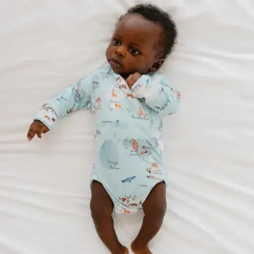 Shop Baby Bodysuits - Long Sleeve Onesie | Mama Coco