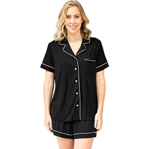 Kindred Bravely Clea Classic Short Sleeve Maternity & Nursing Pajama Set
