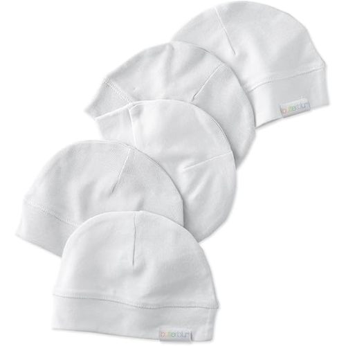Charlie 5-Pack Caps 100% Organic Cotton Beanie Hats for Newborn and Baby Girls, Boys, Unisex​