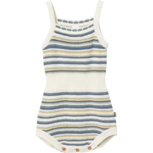 Modern Moments by Gerber Baby Girls' Crochet Sweater Knit Sunsuit