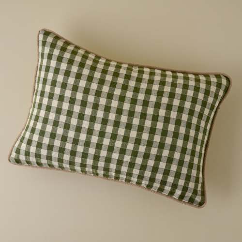 Gingham Small Lumbar Pillow