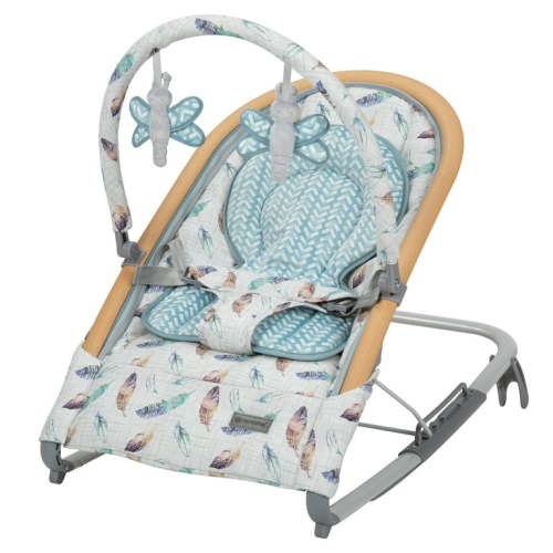 Monbebe Serenity Infant Rocker, Watercolor Feather