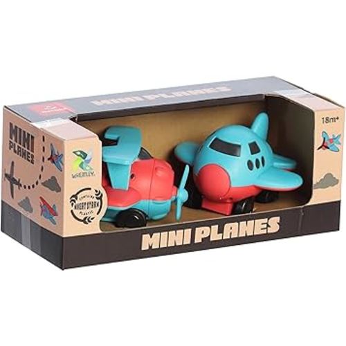 Aurora® Toys Versatile Wheatley™ Mini Planes Toys - Imaginative Play - Unplugged Play - Blue 4 Inches