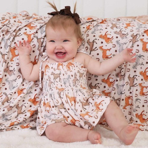 Smocked Twirl Bodysuit | P's Ponies