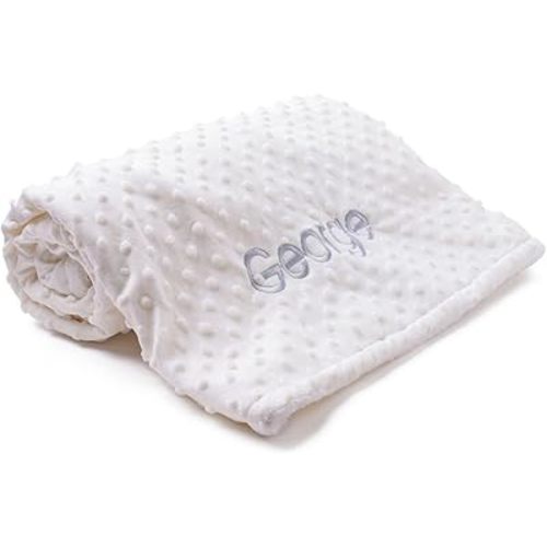 berry bebe Personalized Custom Newborn Gifts for Baby Boy or Girl, Ultra Soft and Cozy Baby Name Blanket