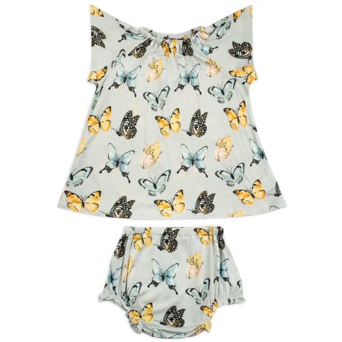 Butterfly Bamboo Dress & Bloomer Set