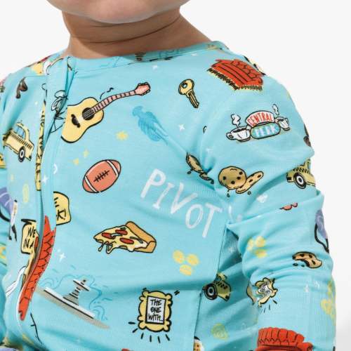 Central Perk FRIENDS Bamboo Convertible Footie: Cozy & Eco-Friendly - Bellabu Bear