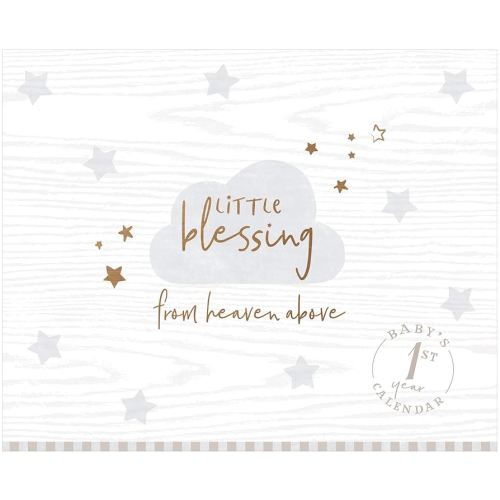 C.R. Gibson Little Blessing Baby's First Year Calendar Memory Book, 11" x 18"