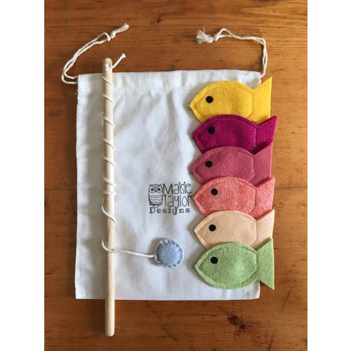 Kids Fishing Game, Magnetic Fishing Toy, Indoor Game for Kids, Fine Motor Toys, Montessori Toys, Cute Stocking Stuffers for Toddlers, Girls