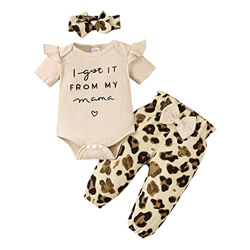 OLLUISNEO Newborn Baby Girl Clothes Infant Outifts Long Sleeve Romper Floral Pant Set Fall Winter Baby Girl Clothes