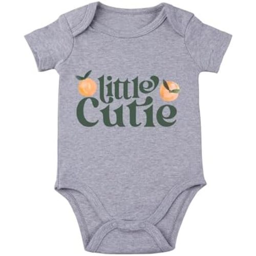 Little Cutie Baby Bodysuit Orange Cute Bodysuit Baby Lil Cuties Baby Bodysuit Baby Unisex Clothes