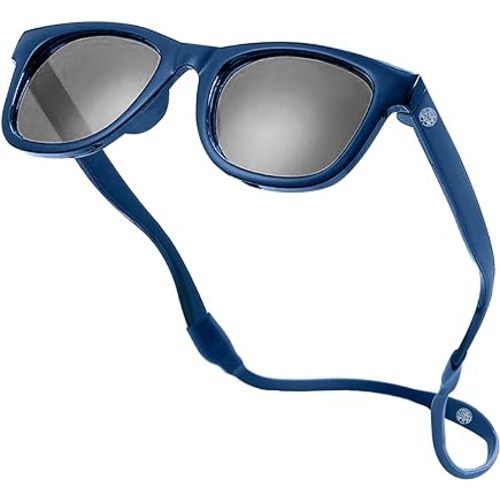 Polarized Baby Sunglasses With Strap - Unbreakable Flexible Infant Sunglasses For Toddlers Newborns 0-24 Months