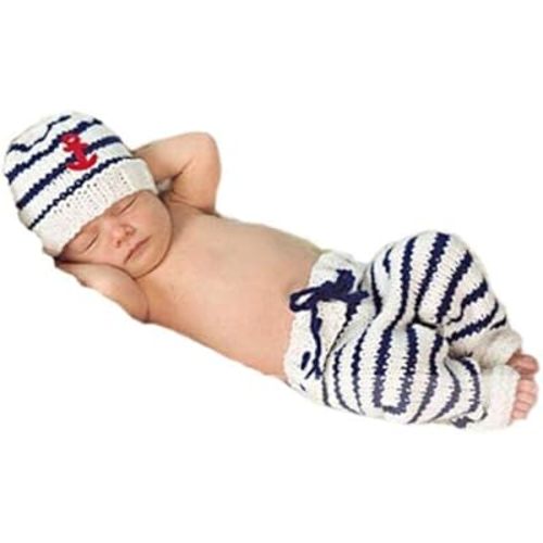 Matissa Newborn Baby Girl/Boy Crochet Knit Costume Photography Prop Hats Outfits