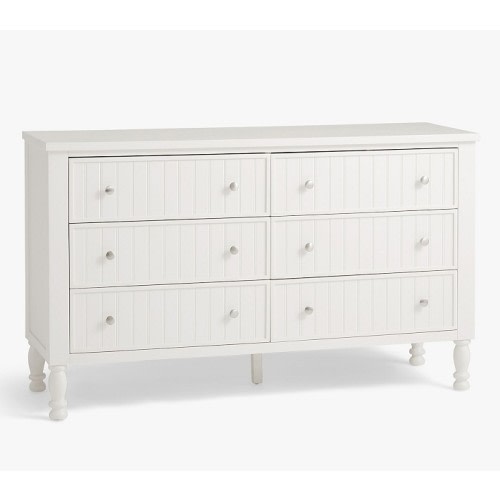 Catalina Beadboard 6-Drawer Dresser (56w x 19d")