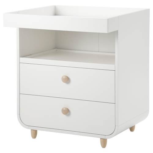 MYLLRA Changing table with drawers - white