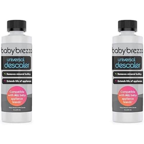 Baby Brezza Descaler 8 oz. Made in USA. Universal Descaling Solution and Other Baby appliances. Removes Mineral Build-up and extends Your Machine’s lifespan. (Pack of 2)