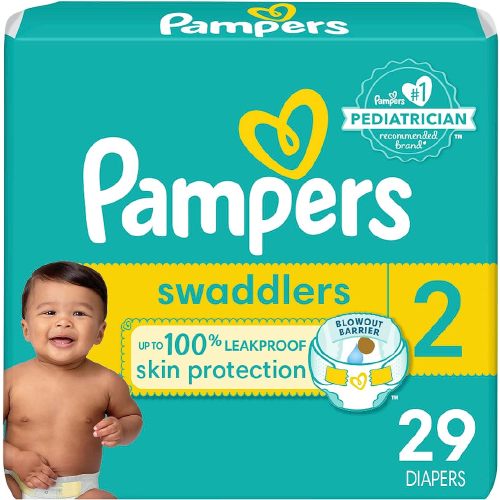 Pampers Swaddlers Baby Diaper, Size 2, 29 Ea..