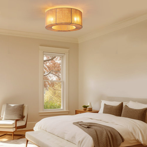 Breakwater Bay 17.7" Calvino 8 - Blade Nylon Caged Ceiling Fan with Remote Control and Light Kit Included & Reviews | Wayfair