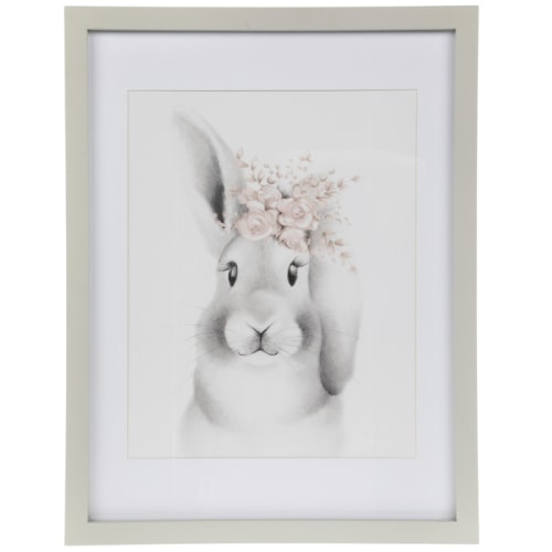 Floral Crown Bunny Framed Wall Decor | Hobby Lobby | 1799741