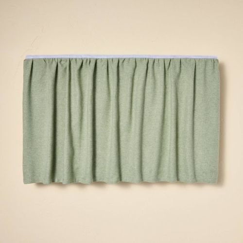 Linen-Like Crib Skirt Green - Hearth & Hand™ with Magnolia