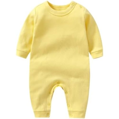 Unisex Baby Outfit, Newborn Hospital Outfit, Infant Girl Clothes, Long Sleeve 100% Cotton Baby Clothes Jumpsuit