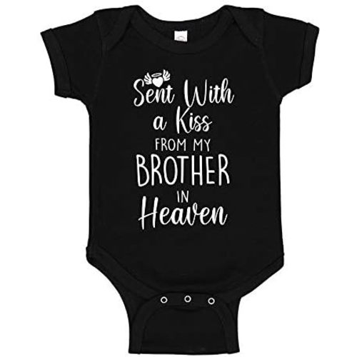 Sent with A Kiss from My Brother in Heaven Baby Bodysuit Infant One Piece