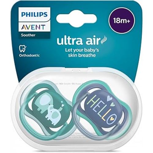 Philips Avent Ultra Air Pacifier, 18mths+, Firm Teat for Growing Teeth, SCF349/19 : Amazon.com.au: Baby