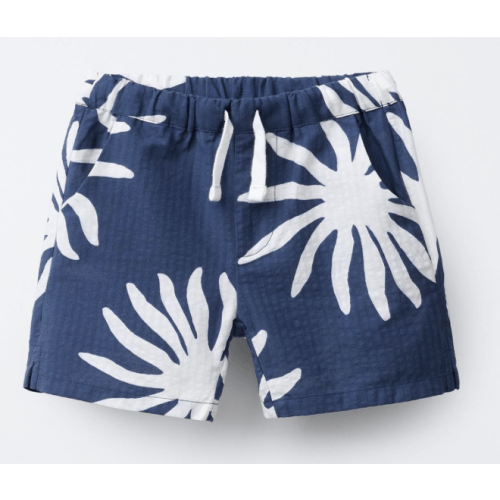 SUN PRINT SHORTS - Ecru / Blue | ZARA United States