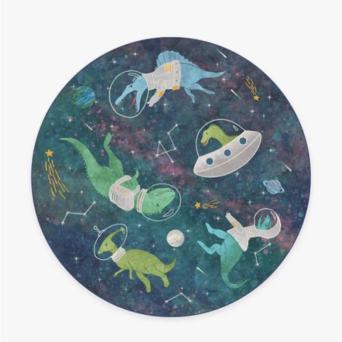 Dinosaurs in Space Rug | Ruggable