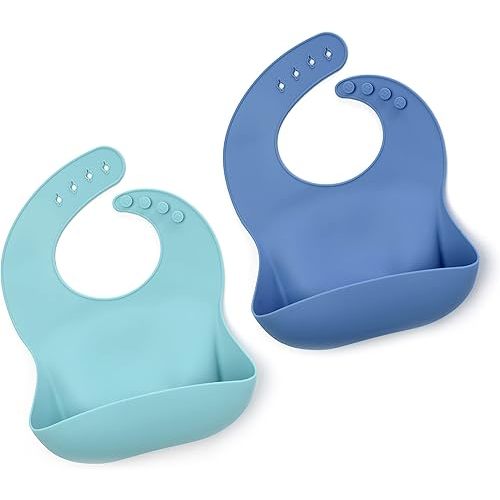 PrimaStella Silicone Baby Bibs – Soft Adjustable Waterproof Bib for Babies & Toddlers | BPA Free …