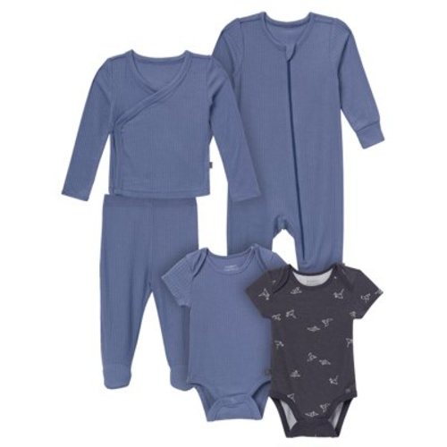Modern Moments by Gerber Baby Neutral Super Soft 5-Piece Gift Set, Sizes Newborn - 0/3 Months