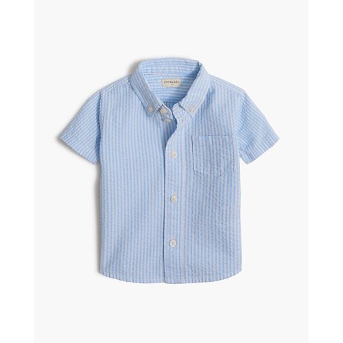 Factory: Baby & Toddler Boys' Short-sleeve Seersucker Shirt For Toddler