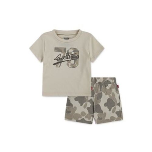 Baby Boys Camo Logo T-Shirt and Shorts Set