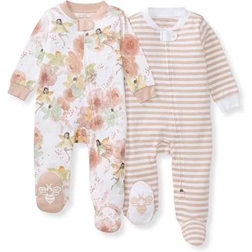 Burt's Bees Baby Pajamas Sleep and Play, Fairy Floral